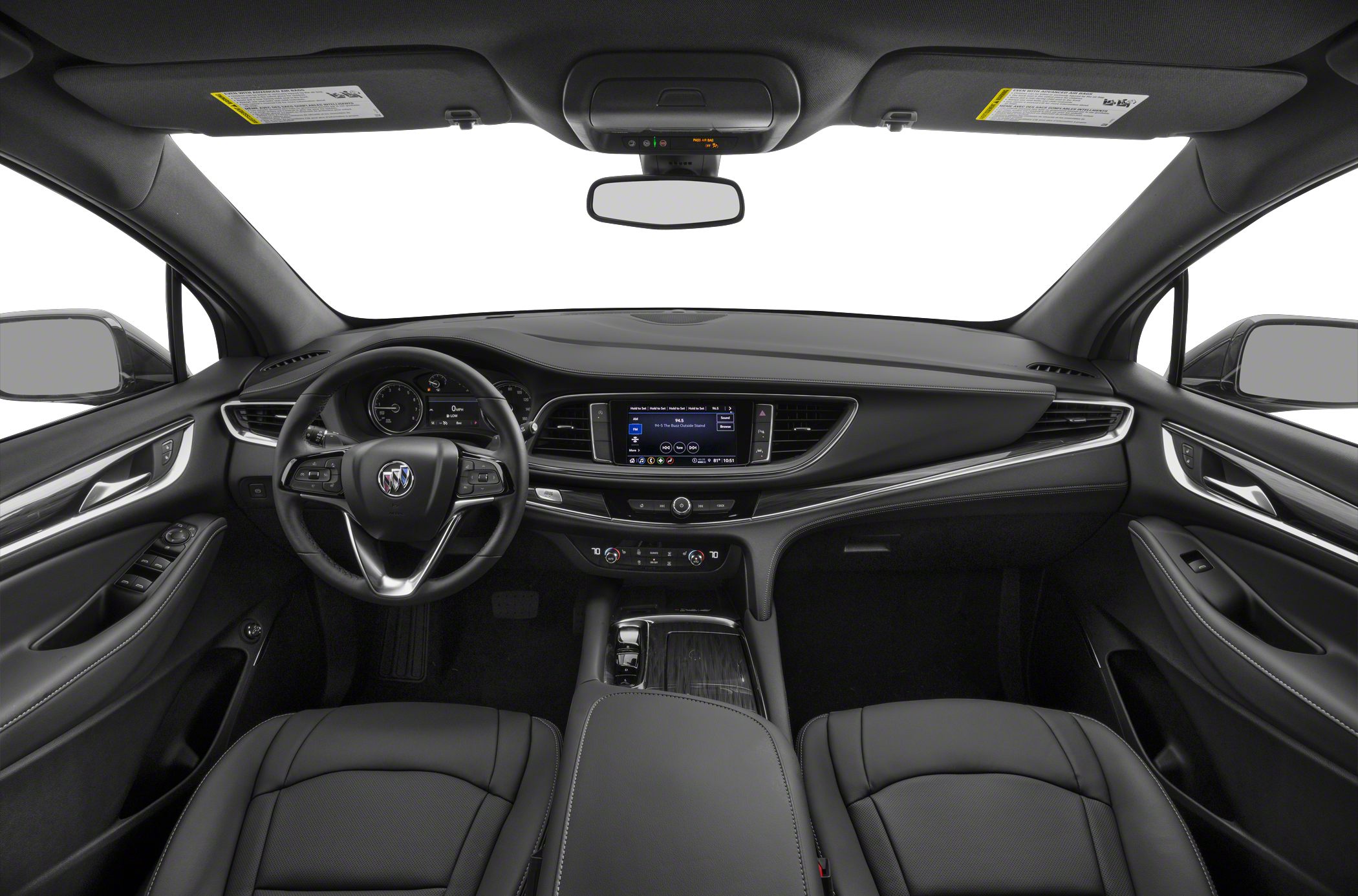 Modern dashboard with digital cluster and infotainment system