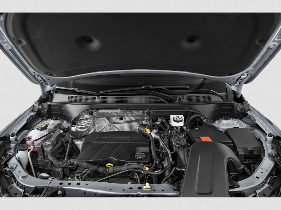 Turbocharged engine bay with modern powertrain components