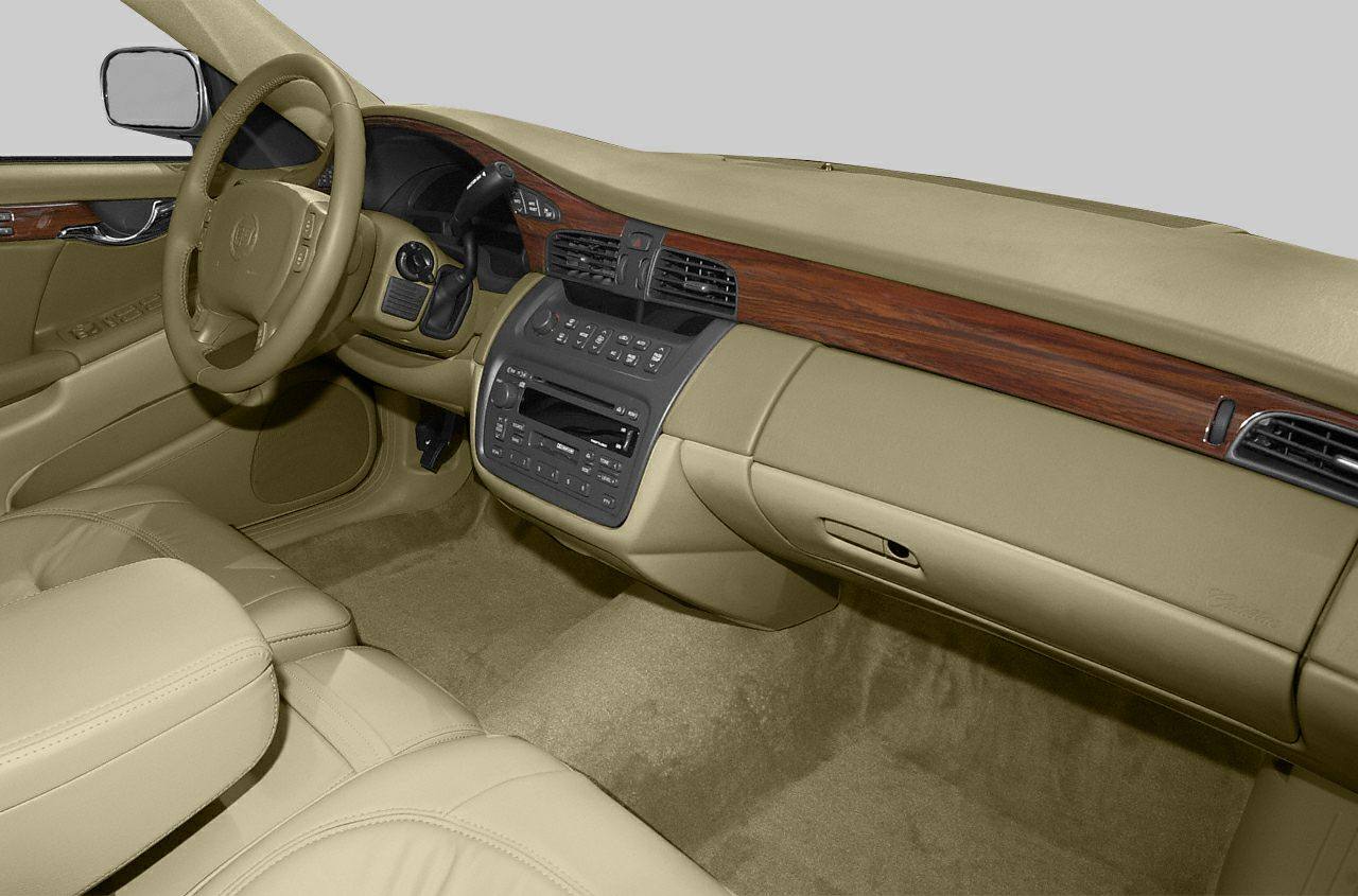 Beige leather interior with wood trim and center console