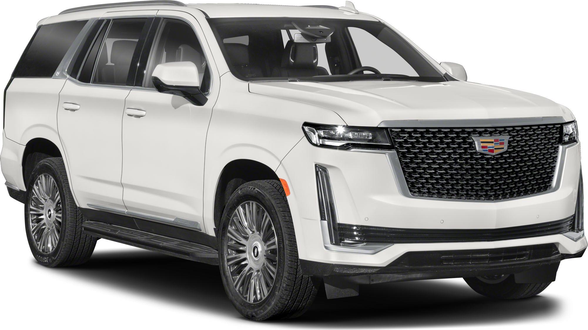 Luxury SUV front side with LED headlights and large black grille
