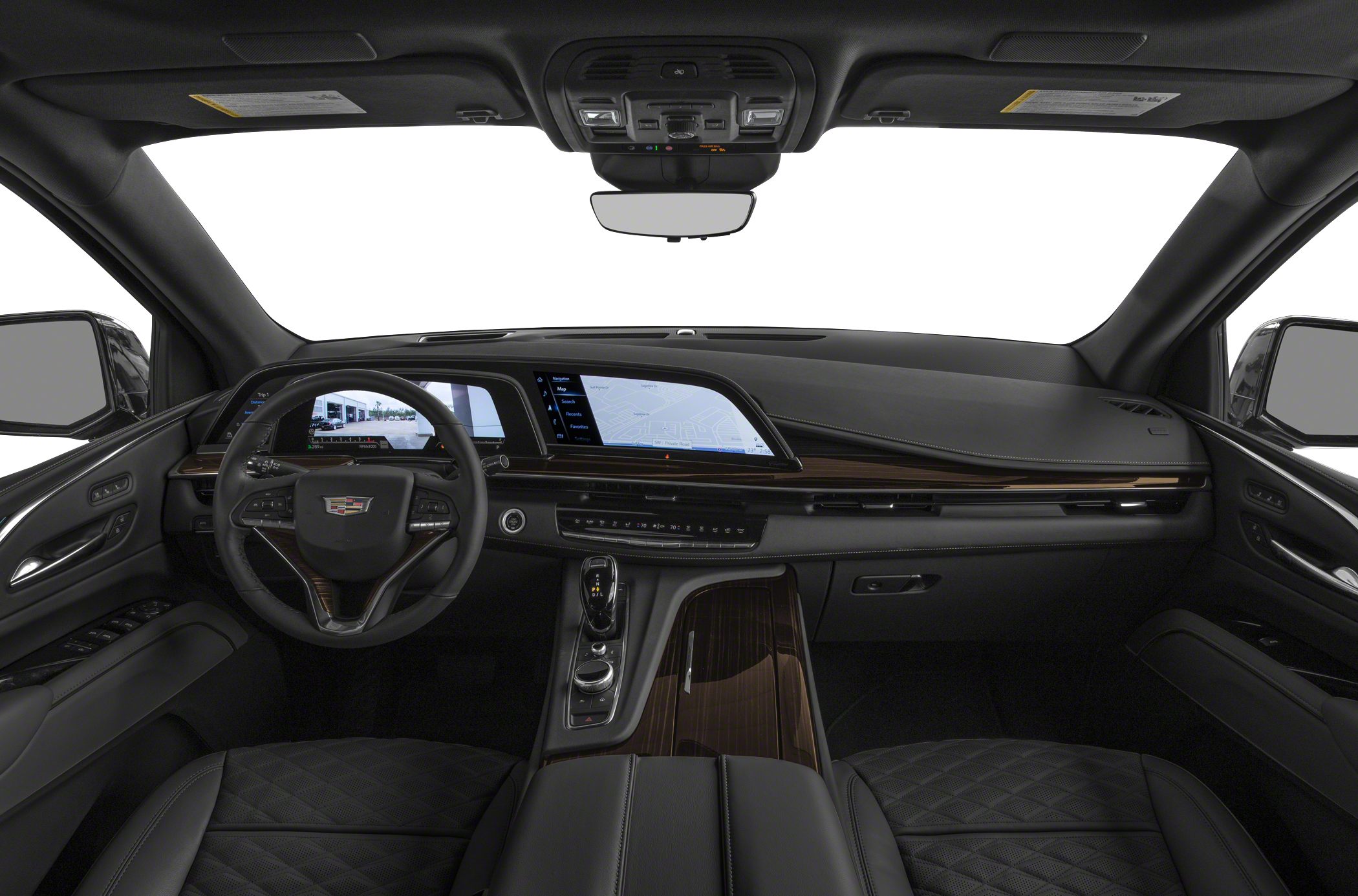 Digital dashboard and premium wood trim interior
