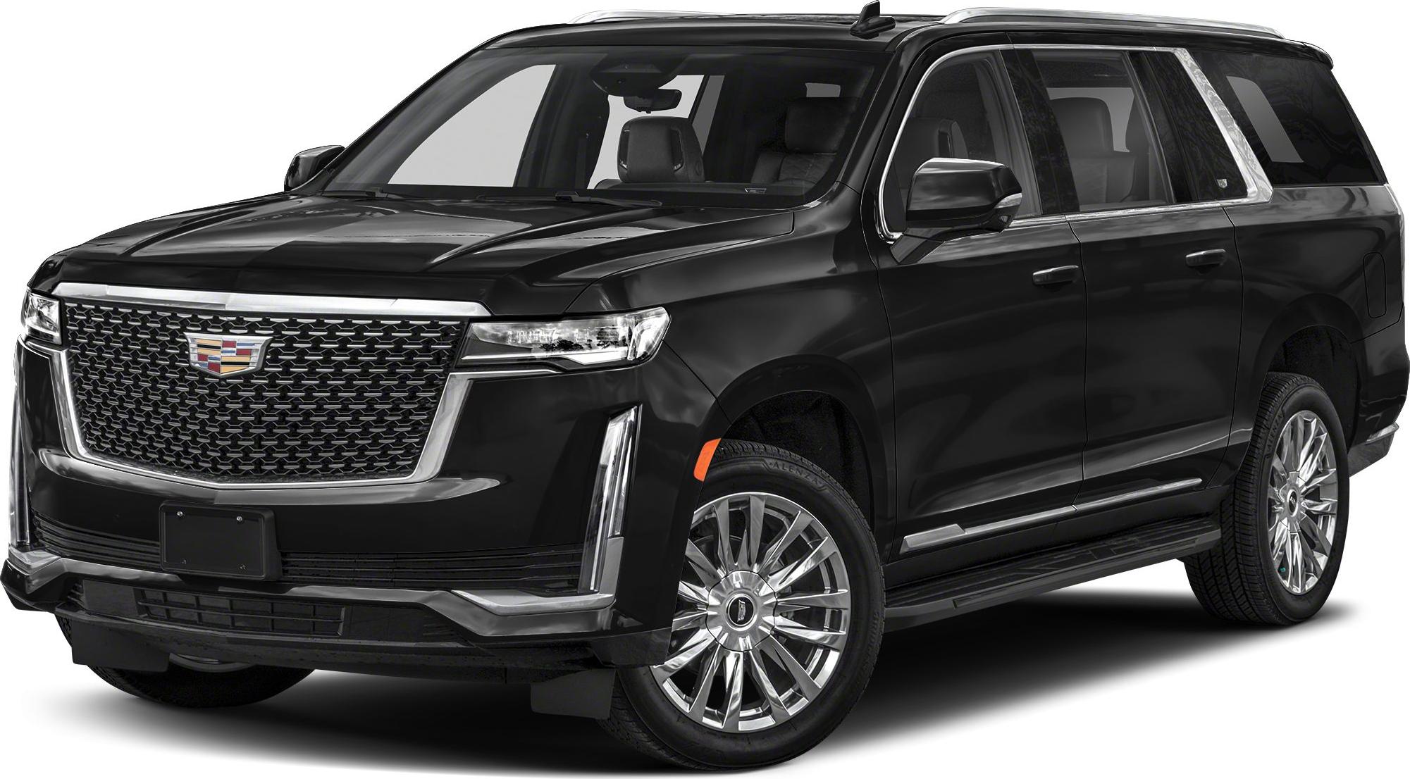 Full-size luxury SUV with chrome mesh grille and LED running lights