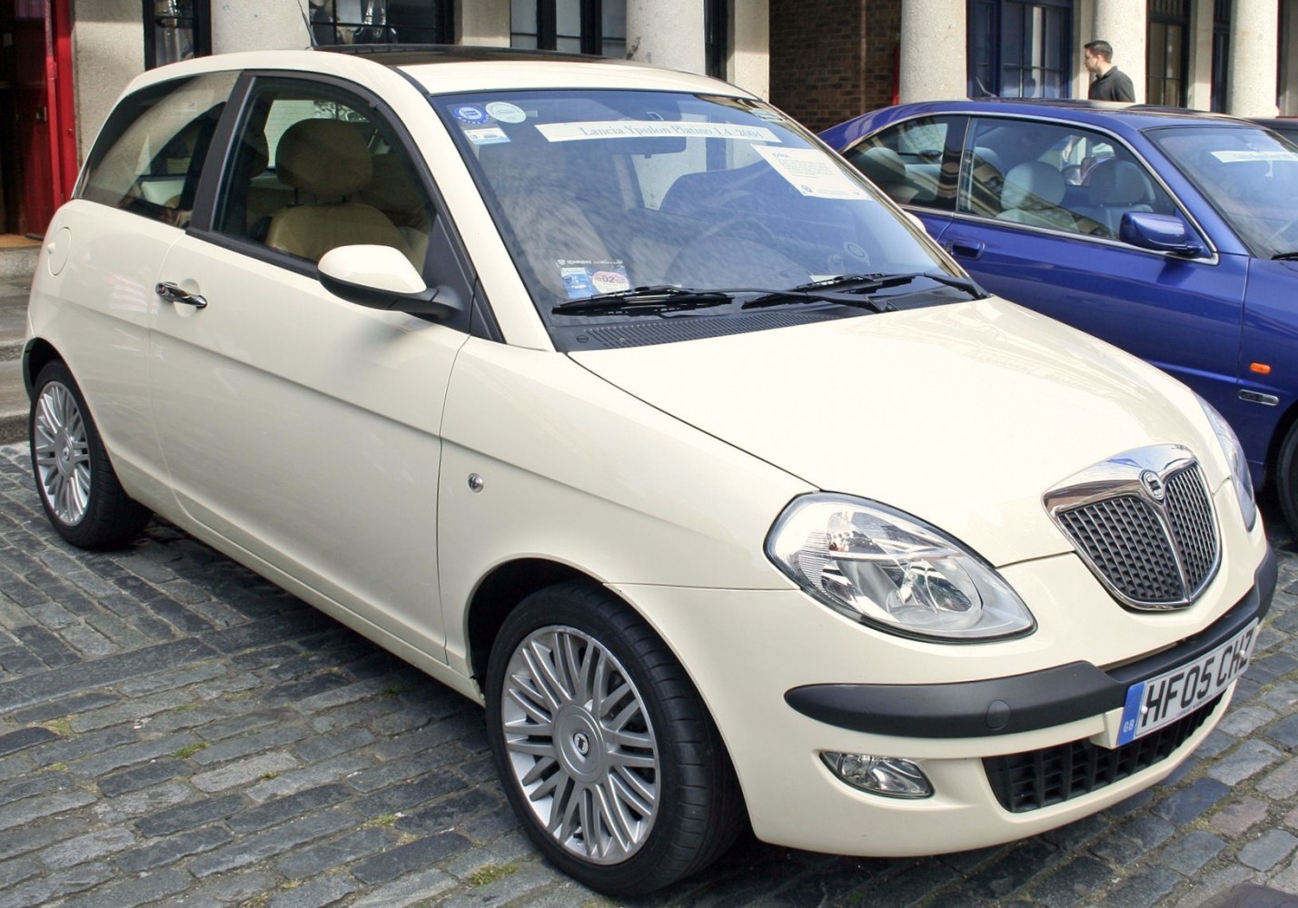 Compact hatchback with distinctive front grille and alloy wheels
