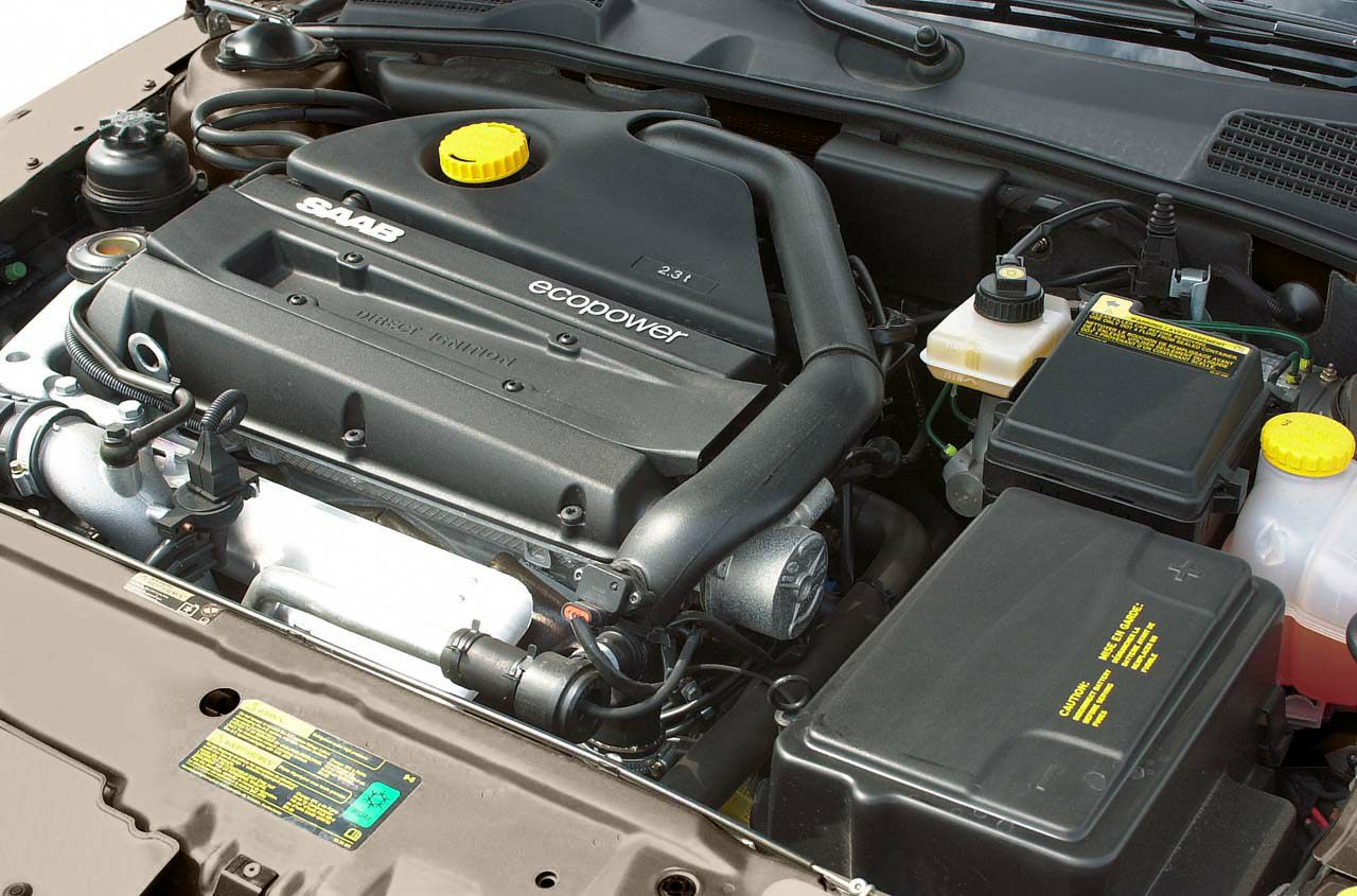 Ecopower 2.3L direct ignition engine with visible components