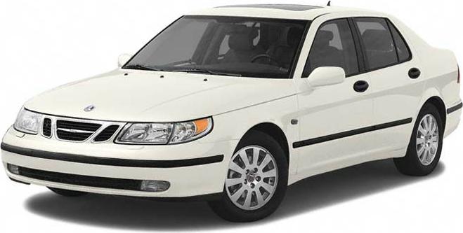 White sedan front-side view with alloy wheels and black trim