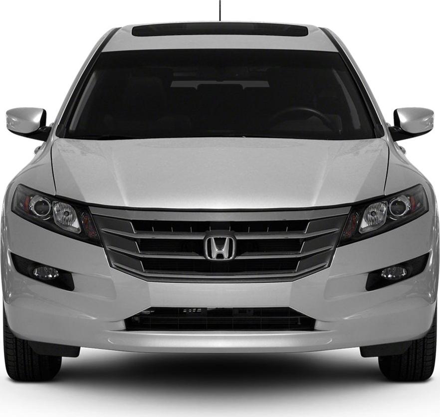 Front view with distinctive grille and headlights of a mid-size wagon
