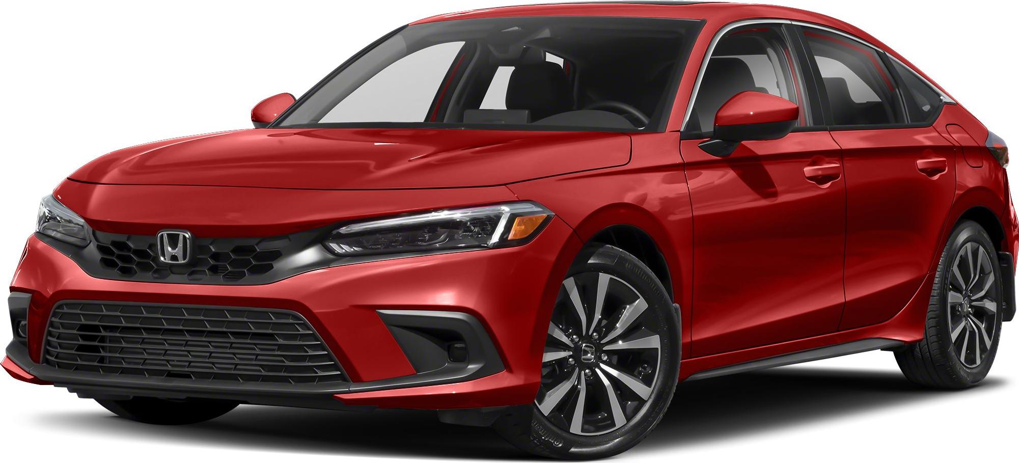 3/4 front-left view, Rallye Red