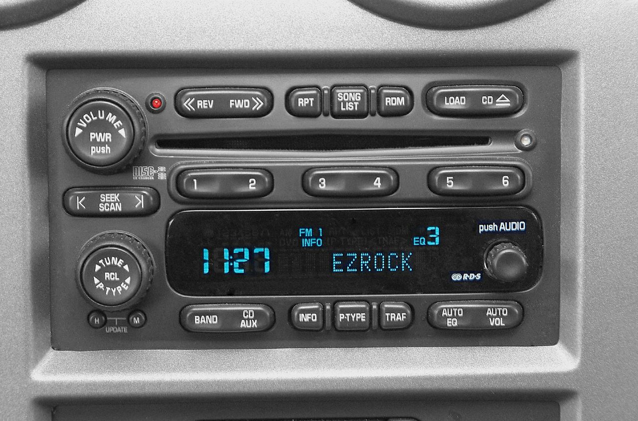 Car stereo head unit with CD player and digital display