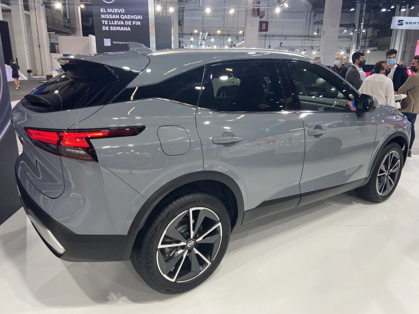 Rear and side profile with LED tail lights and alloy wheels