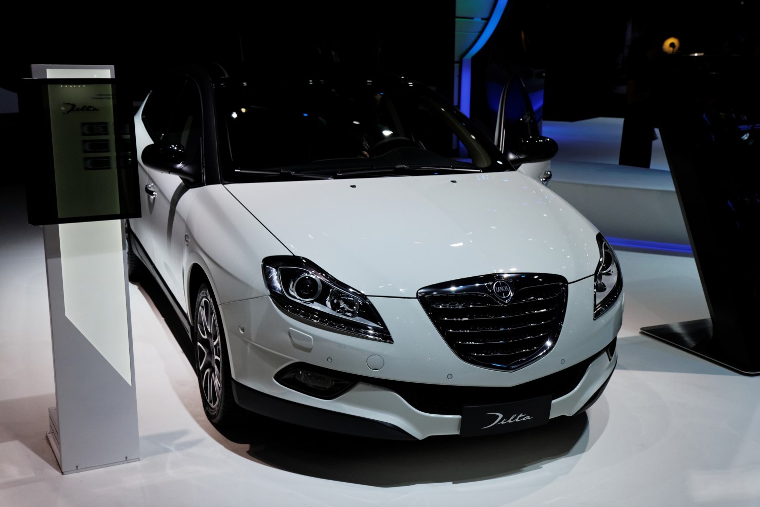 Front view showcasing grille and headlight design in a 2012 hatchback