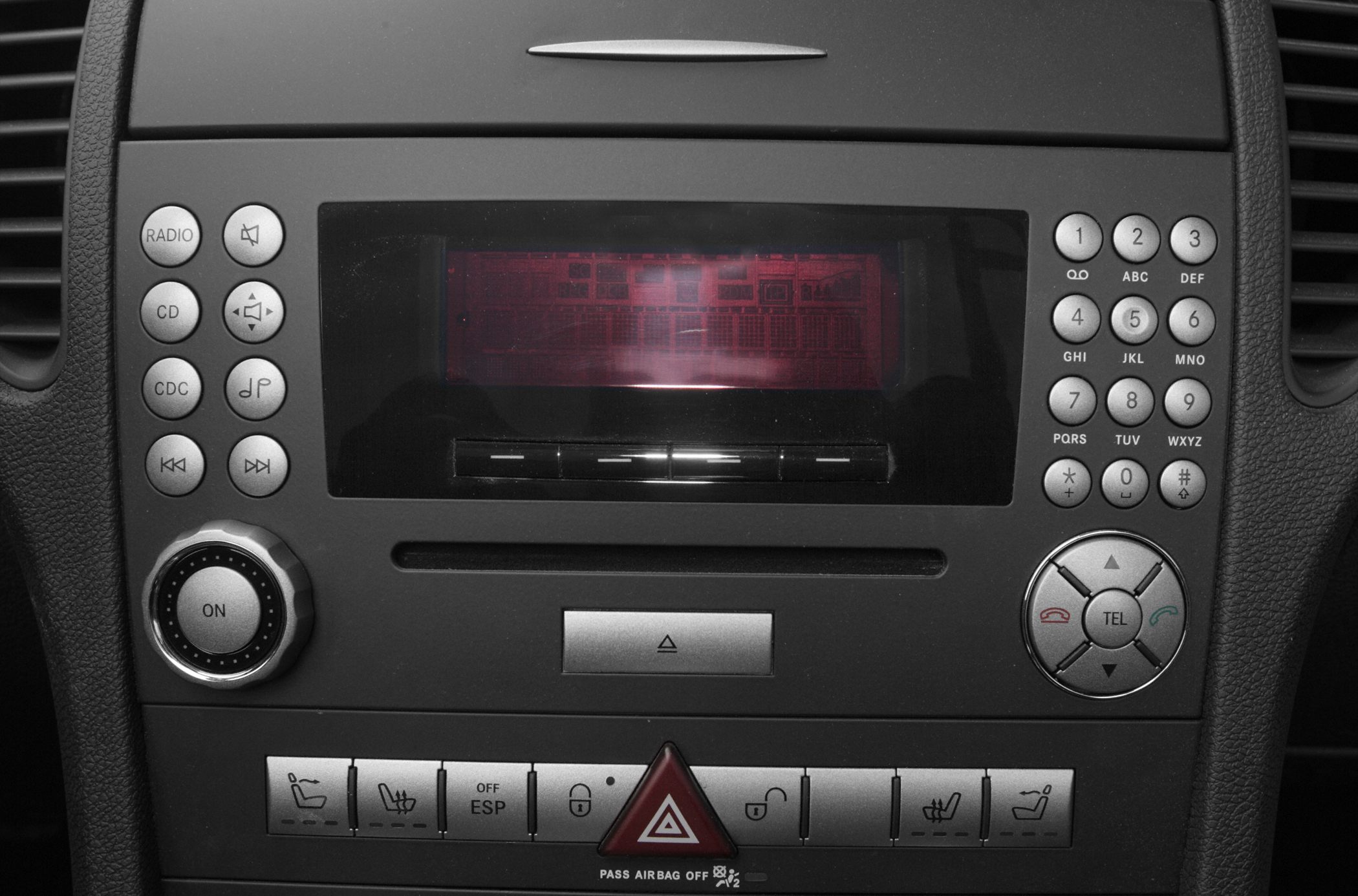 Center console multimedia and control panel in car