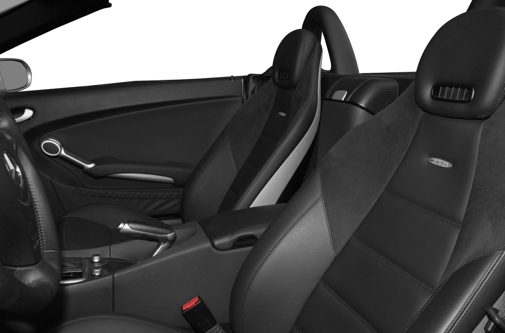 Luxurious AMG sport leather seats with ergonomic design