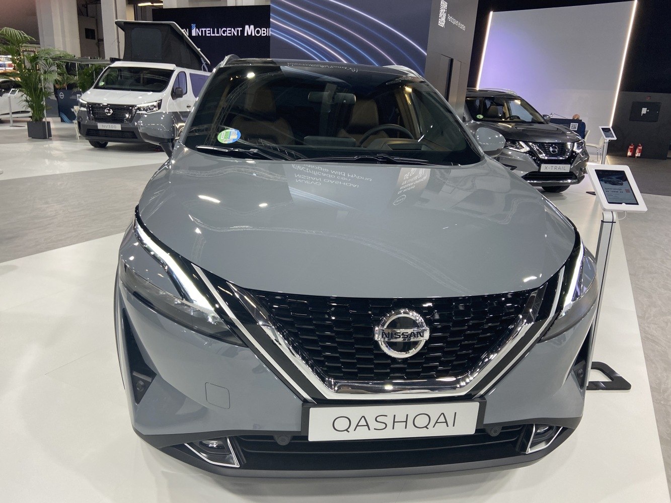 Sharp front grille and sleek LED headlights on modern SUV