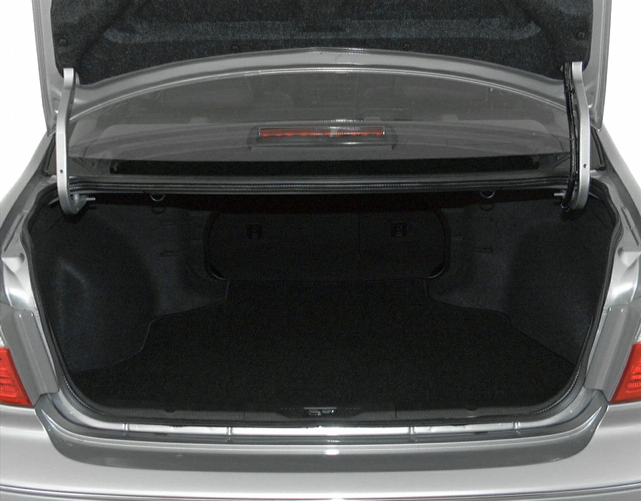 Empty open trunk with spacious cargo area