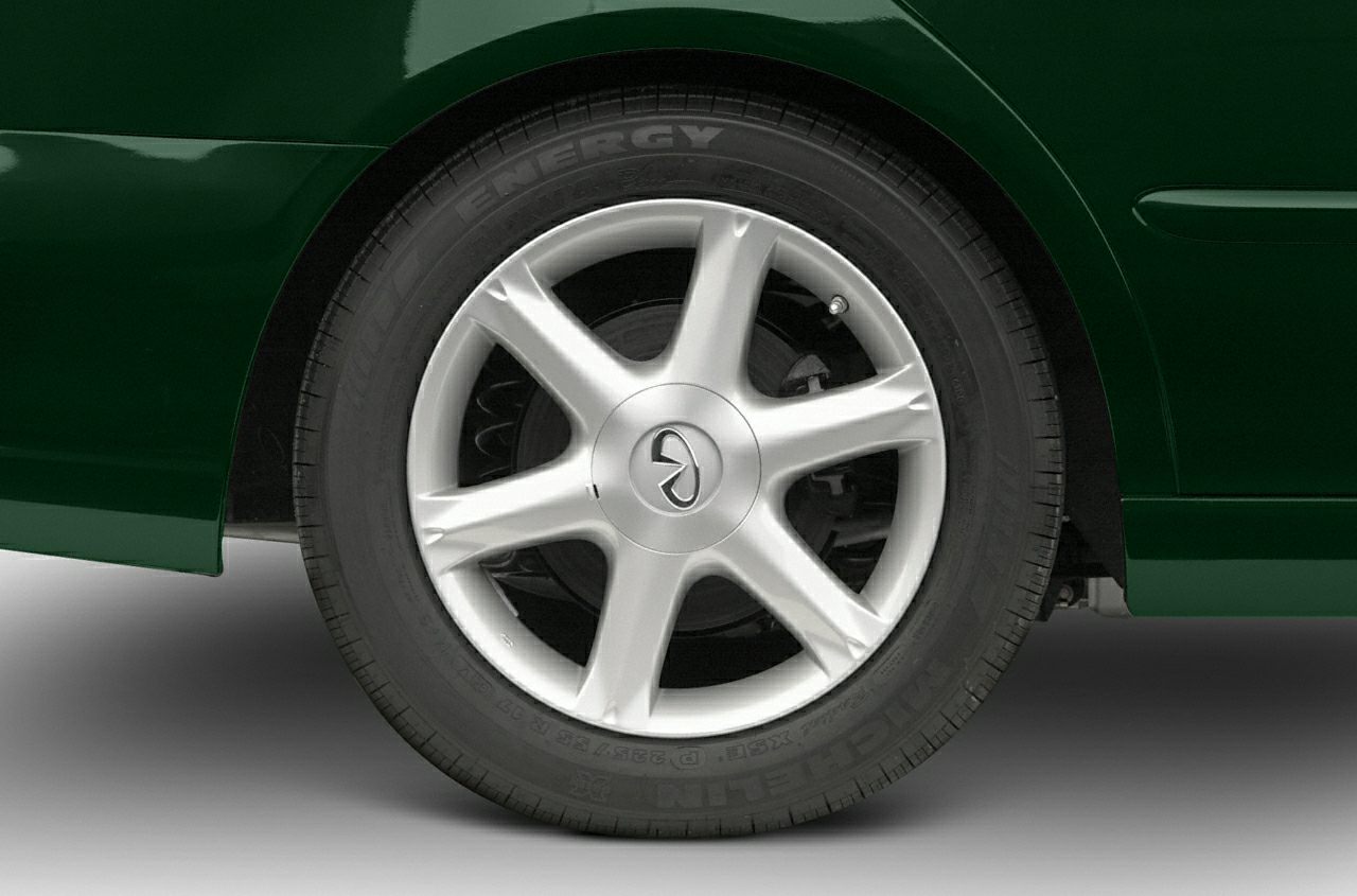 Close-up of a 6-spoke alloy wheel with Michelin Energy tire.