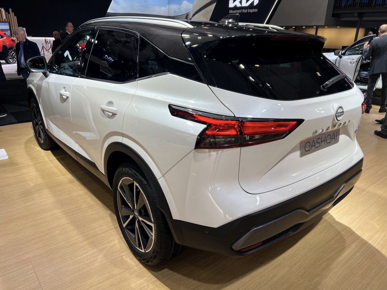 Rear and side view with sleek body lines and modern taillights