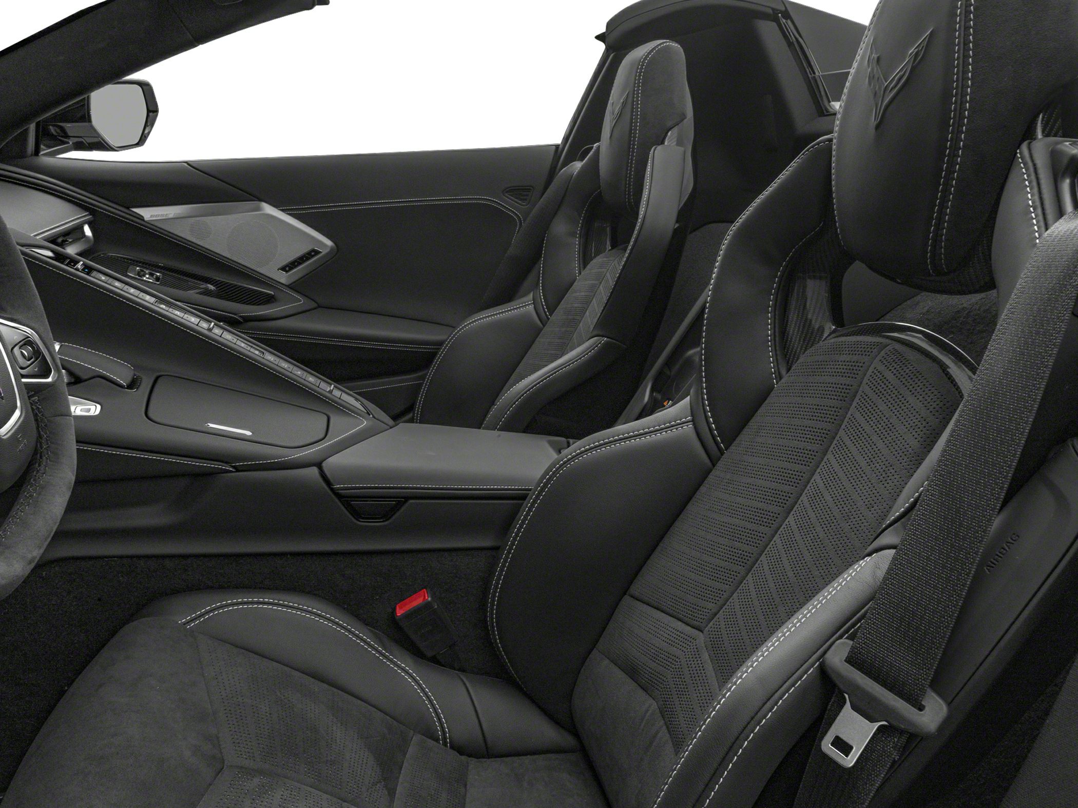 Sporty bucket seats with contrast stitching and advanced interior design