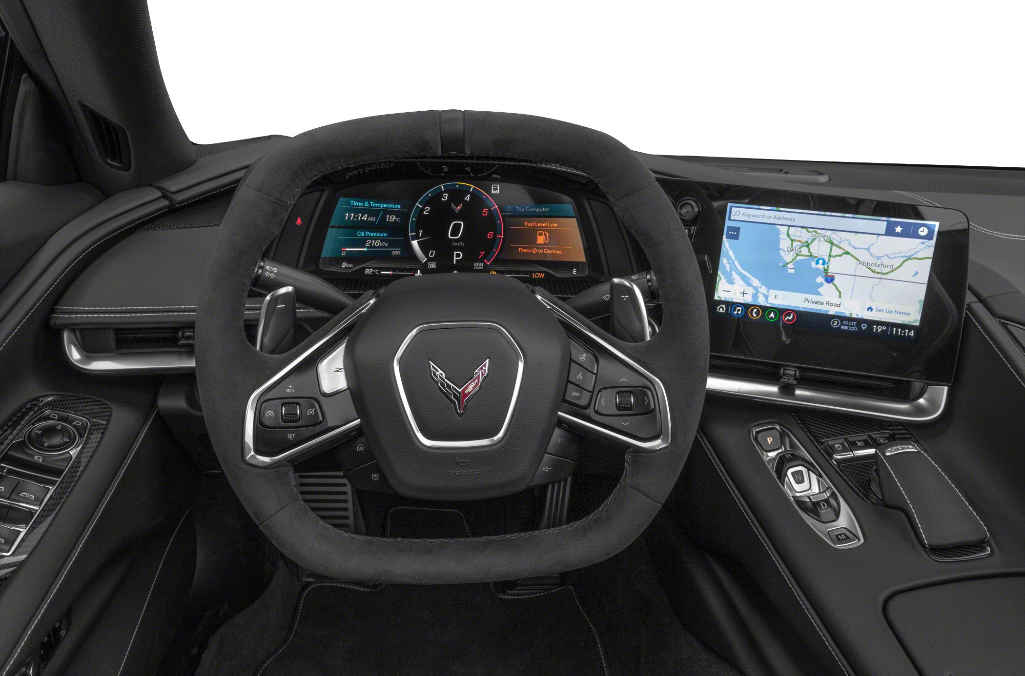 Digital instrument cluster and touchscreen infotainment system