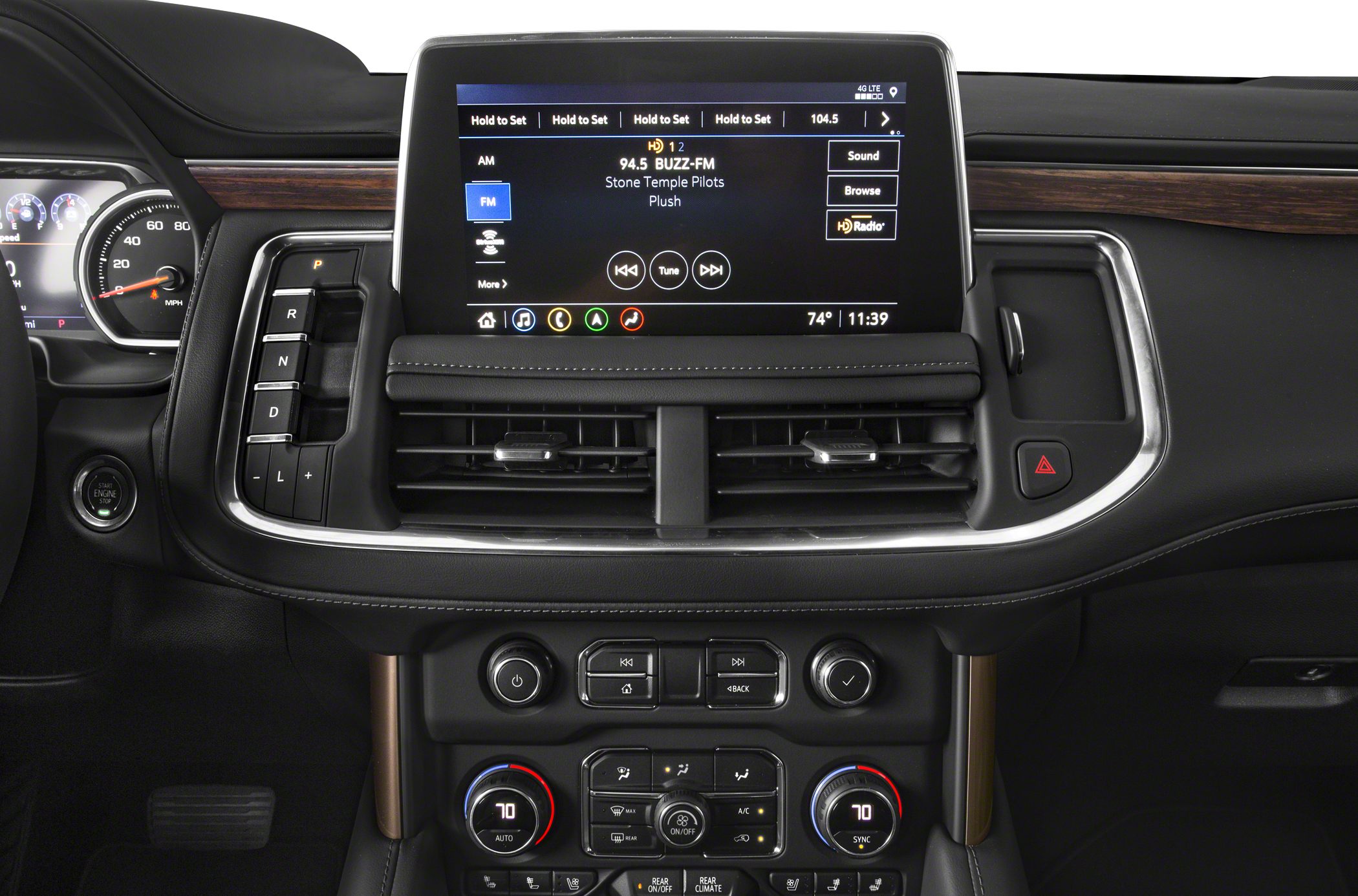 Touchscreen multimedia system and dual-zone climate control interface