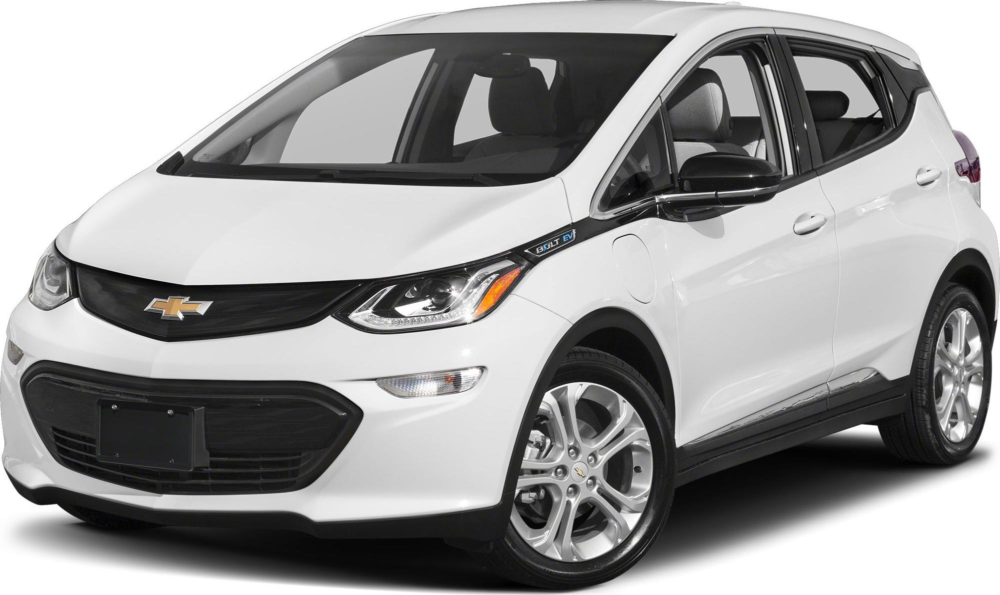 Front-side view of a modern electric hatchback with distinctive lighting design
