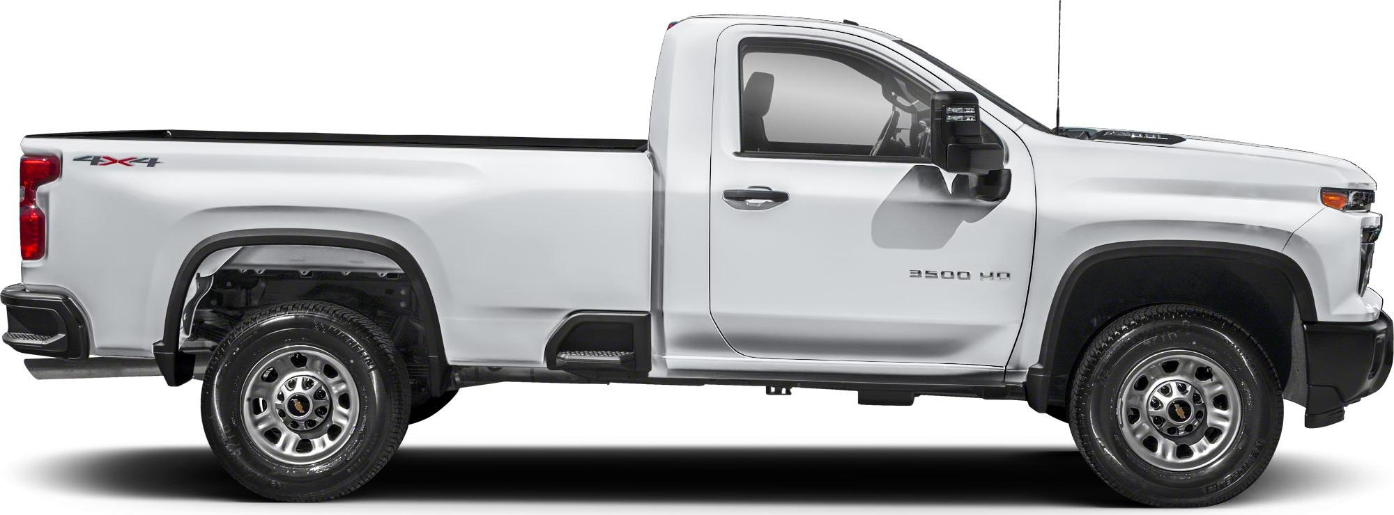 2024 Chevrolet Silverado 3500 HD IV (T1XX, facelift 2024) Regular Cab Long Bed Side View Right