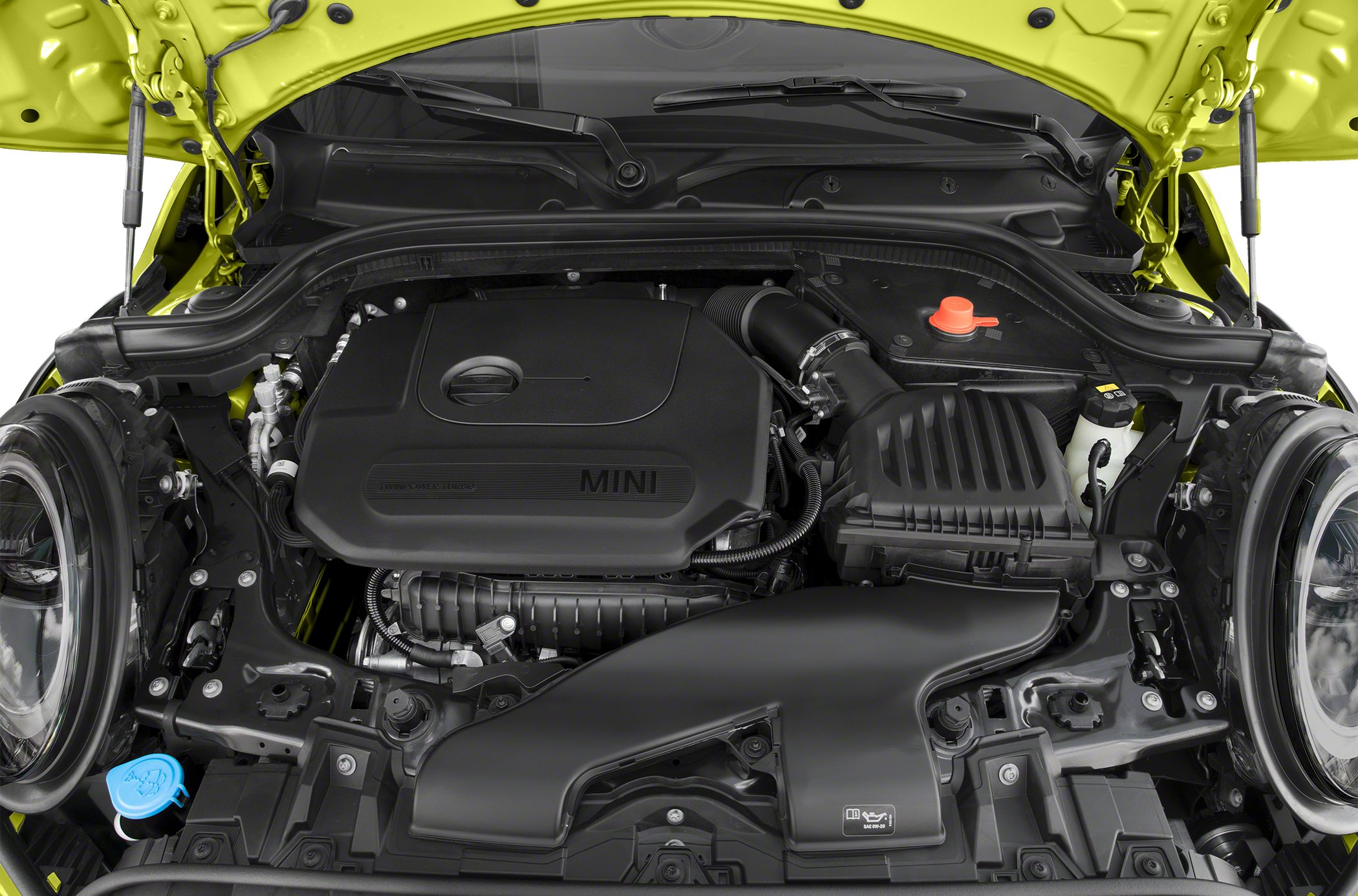 TwinPower Turbo engine and air intake system in engine bay
