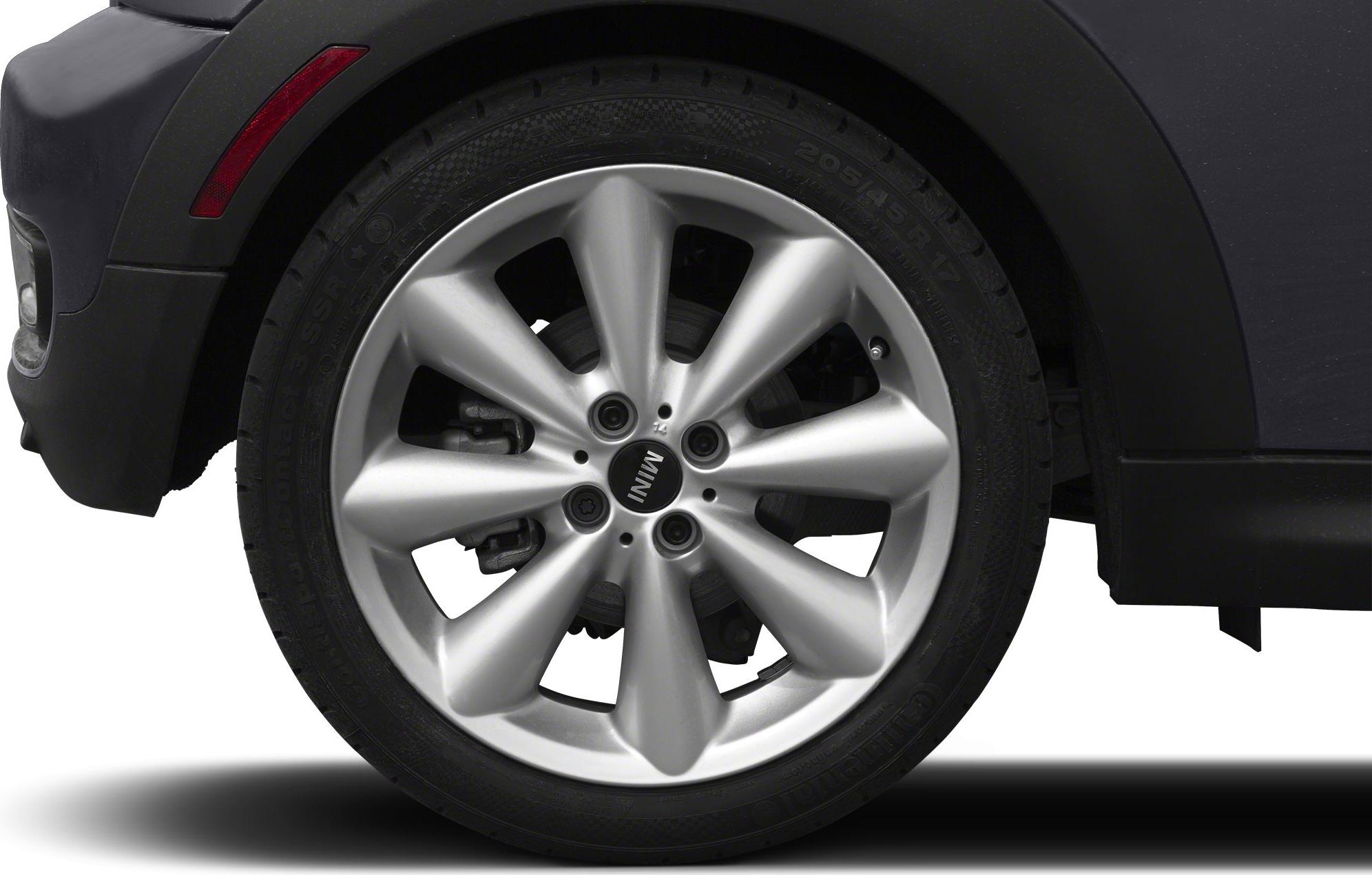 Close-up of alloy wheel with multi-spoke design and tire