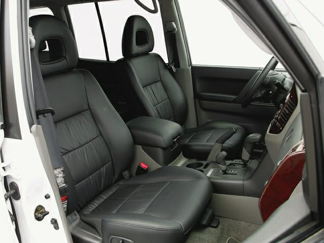 Black leather seats and dashboard interior of a vehicle