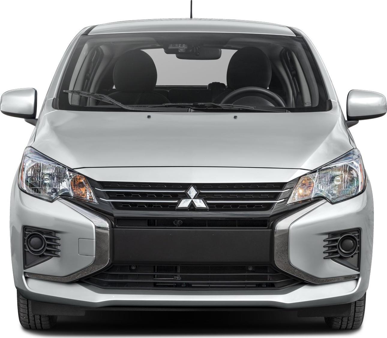 Front view showing headlights, grille, and fog lights of compact hatchback