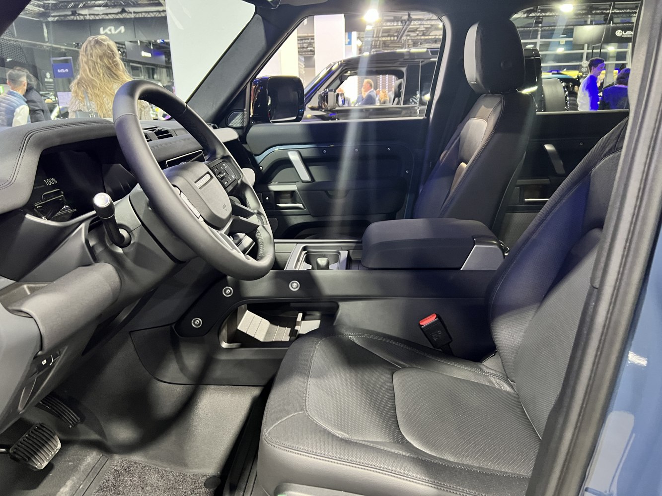 Spacious luxury SUV interior with premium seats and modern dashboard design