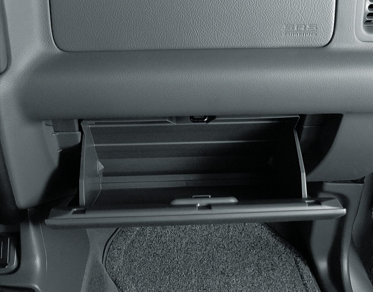 Glove box storage compartment in vehicle interior