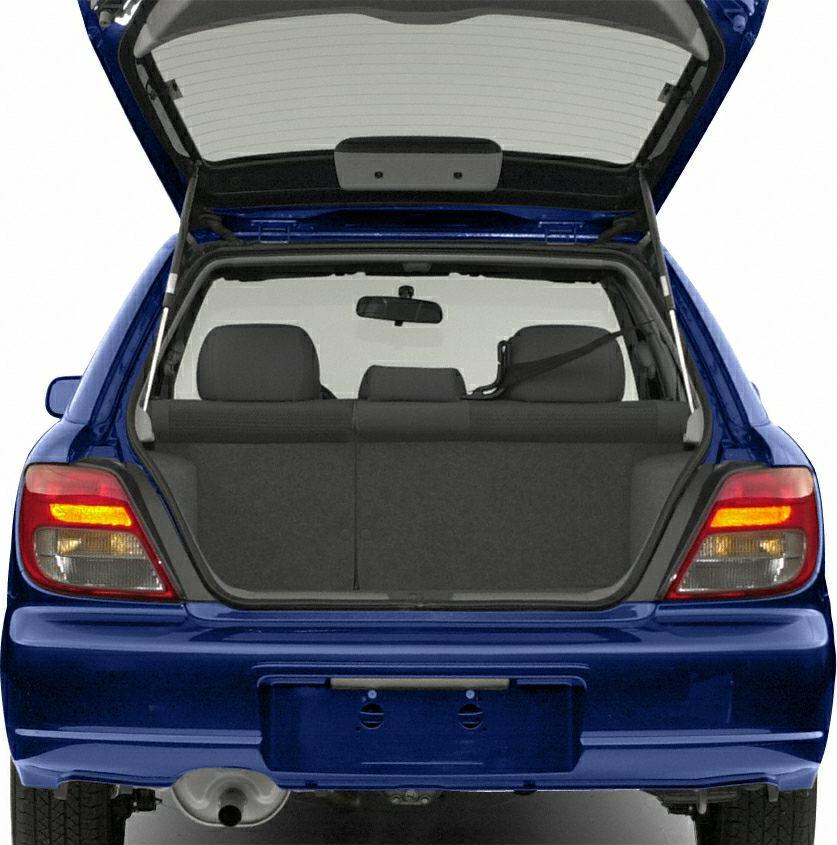 Open trunk and rear cargo space of a station wagon