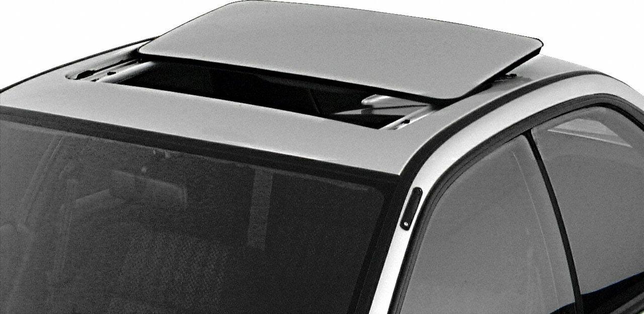 Open sunroof with visible roof and window frame details.
