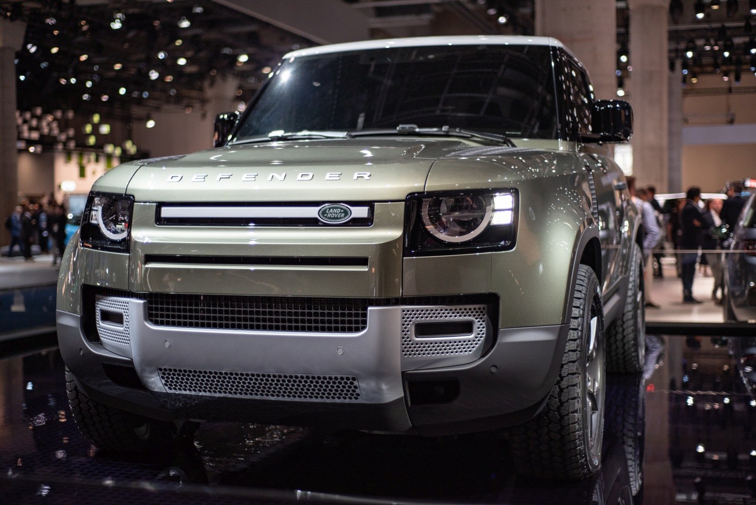 Front view highlighting grille and LED headlights