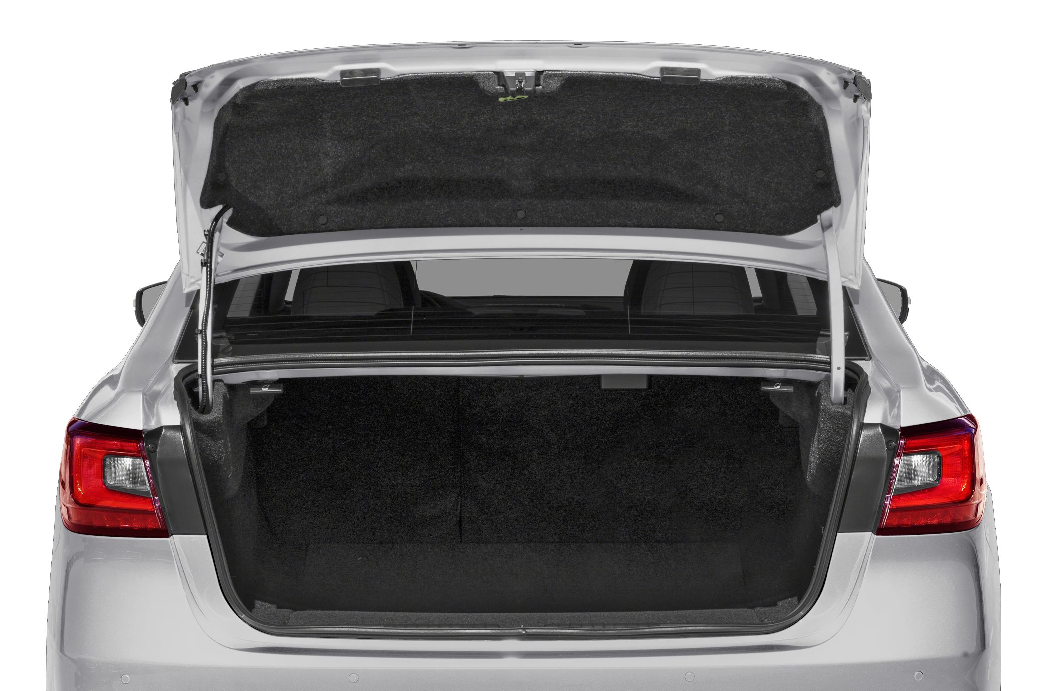 Open trunk space of the car from rear view