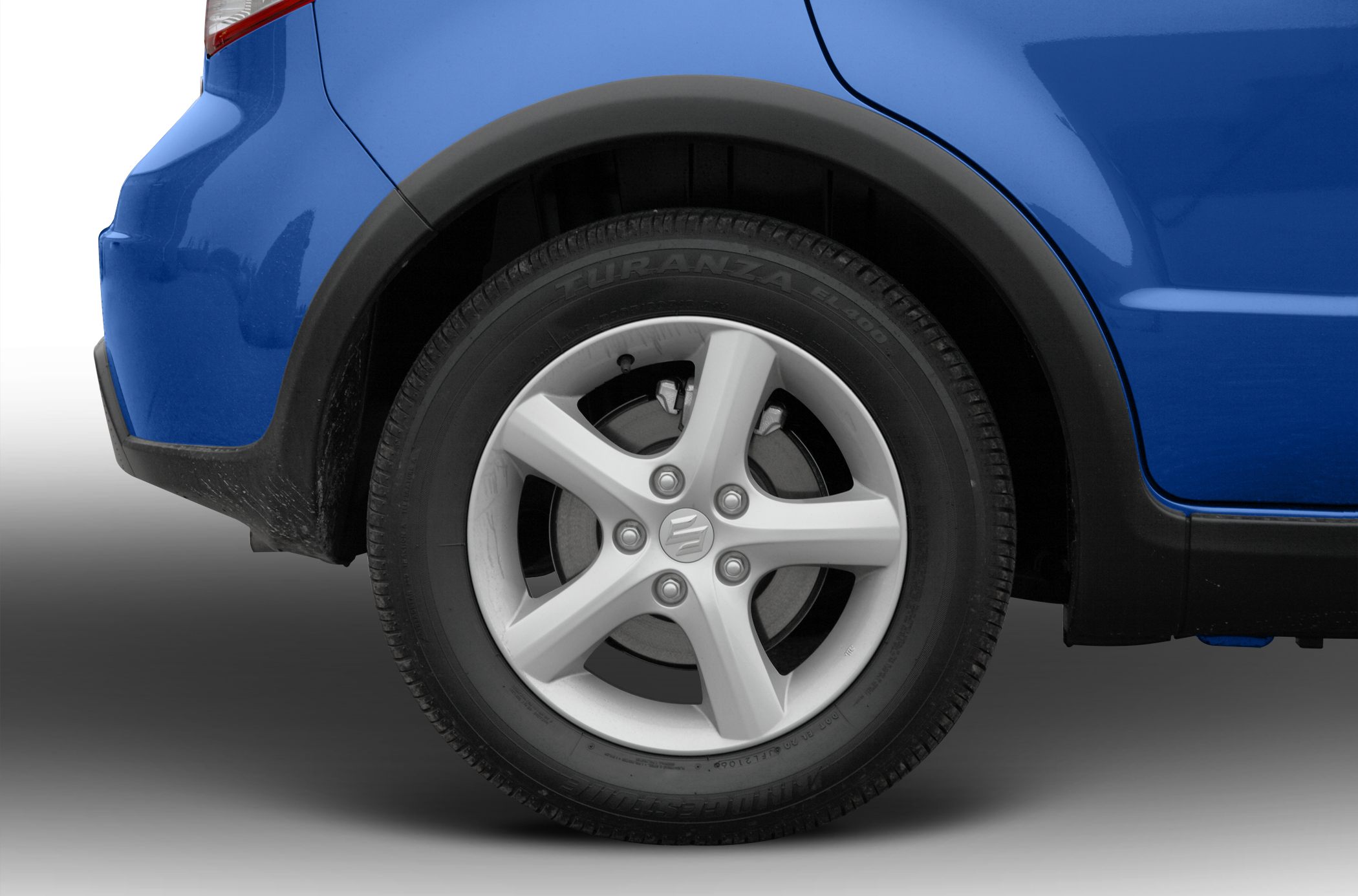 Rear wheel with alloy rim and Bridgestone Turanza tire