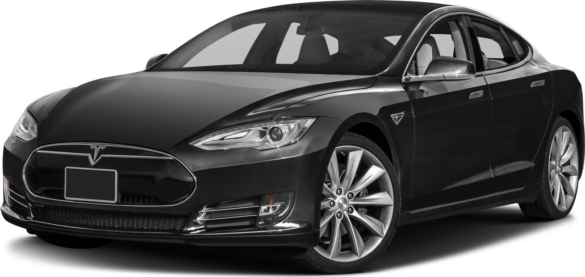 Electric sedan front-side with sleek LED headlights and alloy wheels