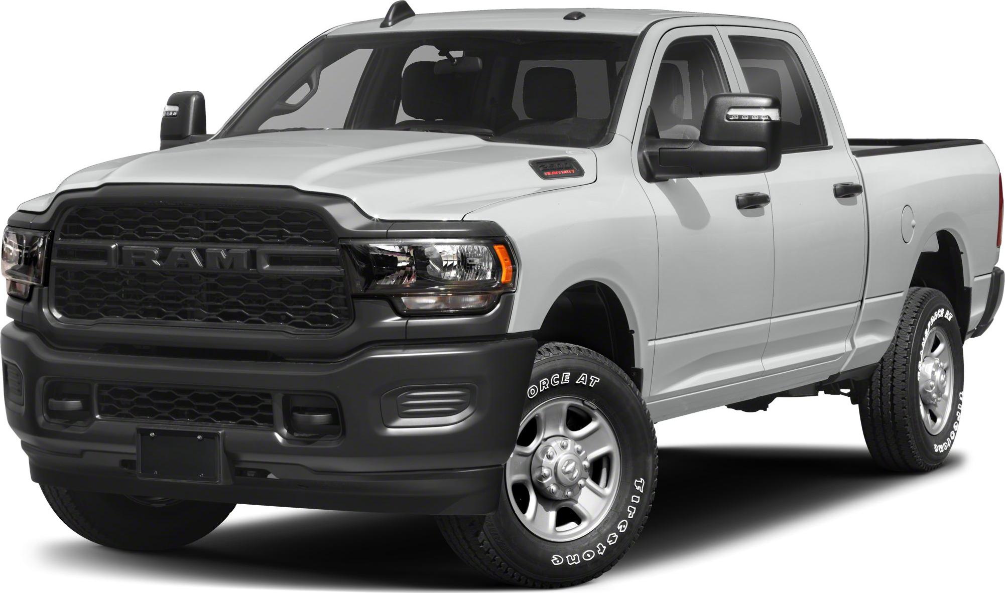 Front view with bold black grille and rugged tires