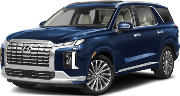 Front 3-quarter view showcasing grille, headlights, and alloy wheels