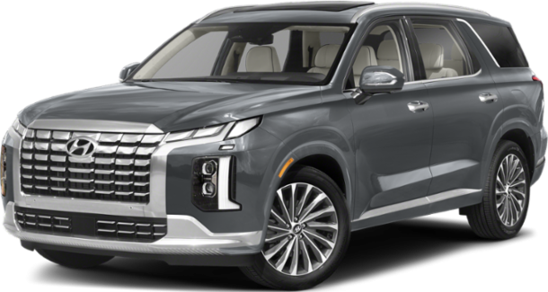 Large bold front grille and distinctive LED headlight design on modern SUV