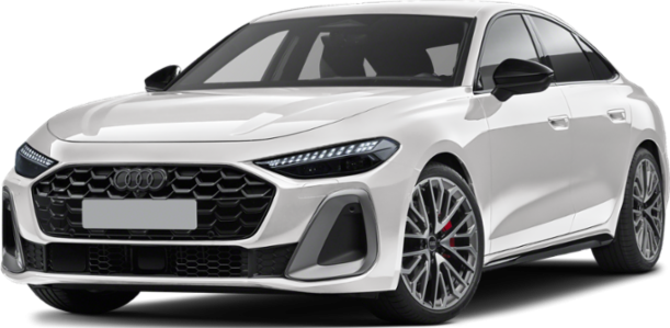 Front view with LED headlights and sporty alloy wheels