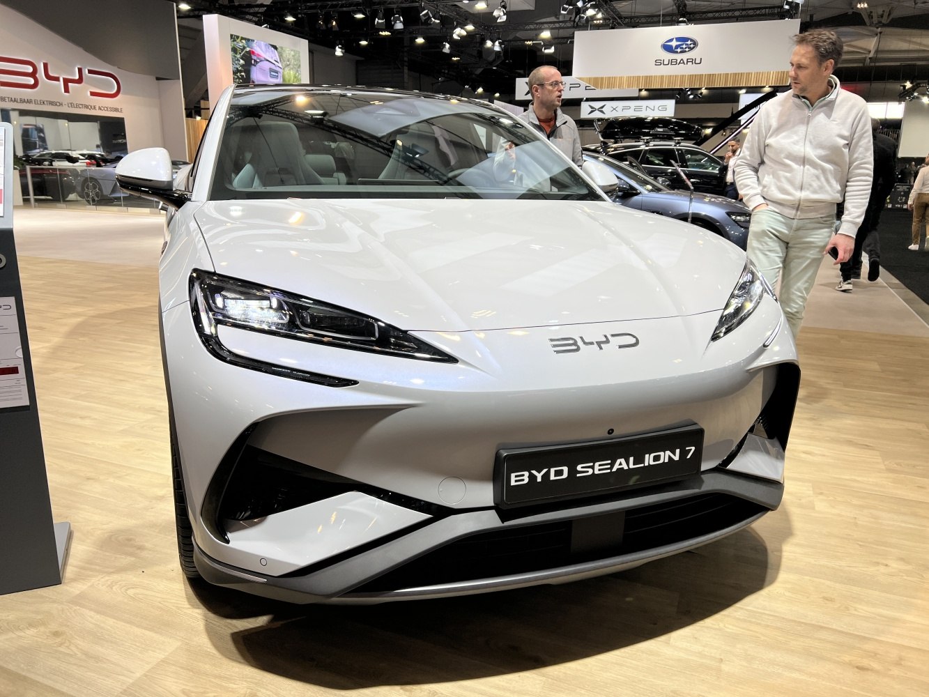 Front view with sharp LED headlights and aerodynamic bumper