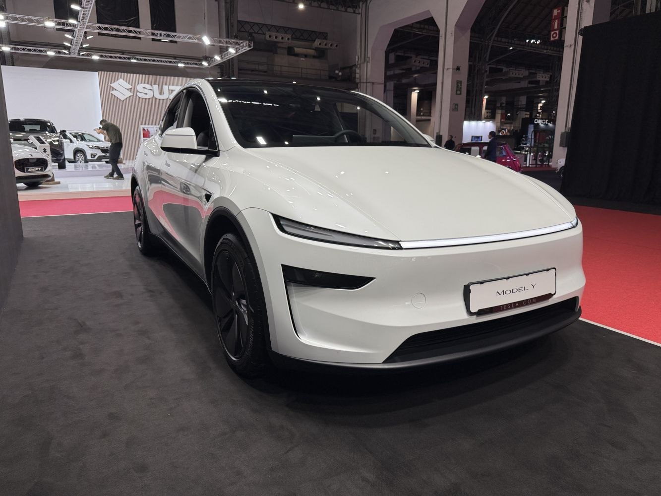 Sleek front design with slim LED headlights and smooth aerodynamic shape