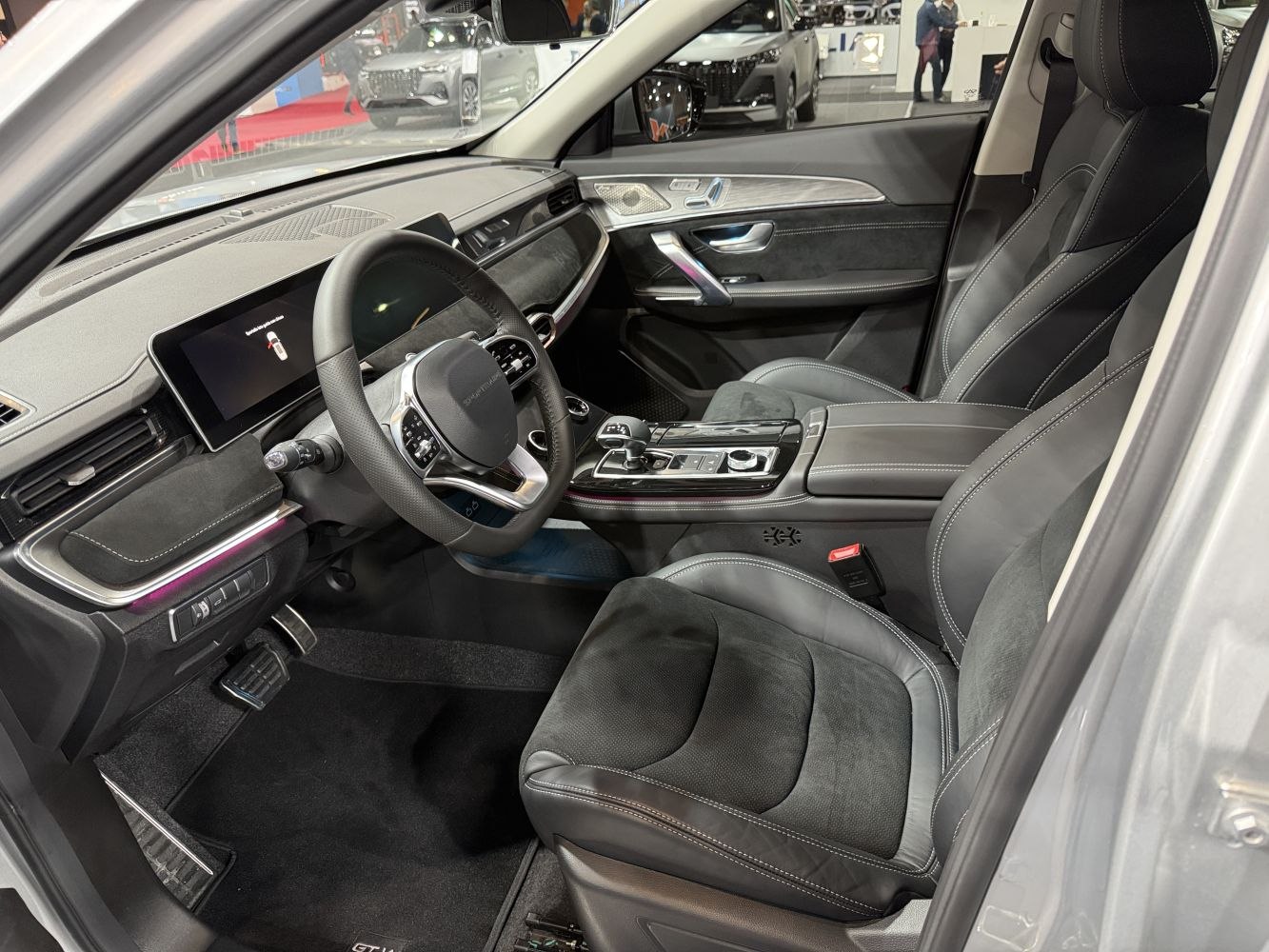 Luxury interior with premium seats and advanced digital cockpit