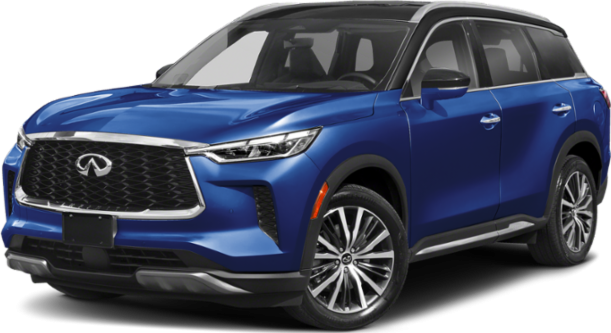 Luxury SUV front 3-4 angle with chrome grille and sleek headlights
