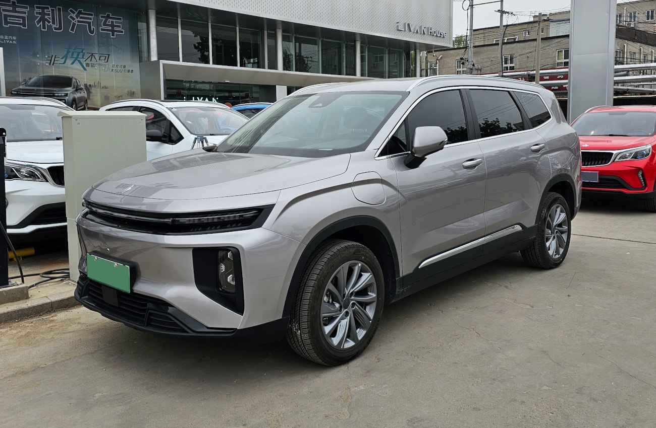 Modern SUV with sleek LED headlights and silver exterior