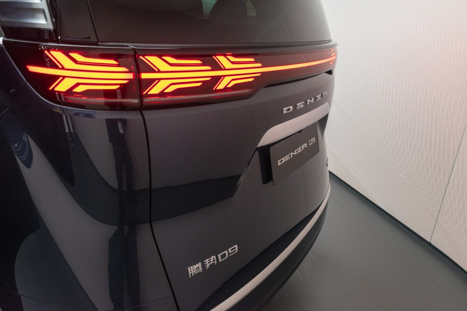 Modern LED tail lights and rear panel design