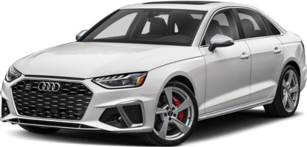 Sporty front end with LED headlights and five-spoke wheels.