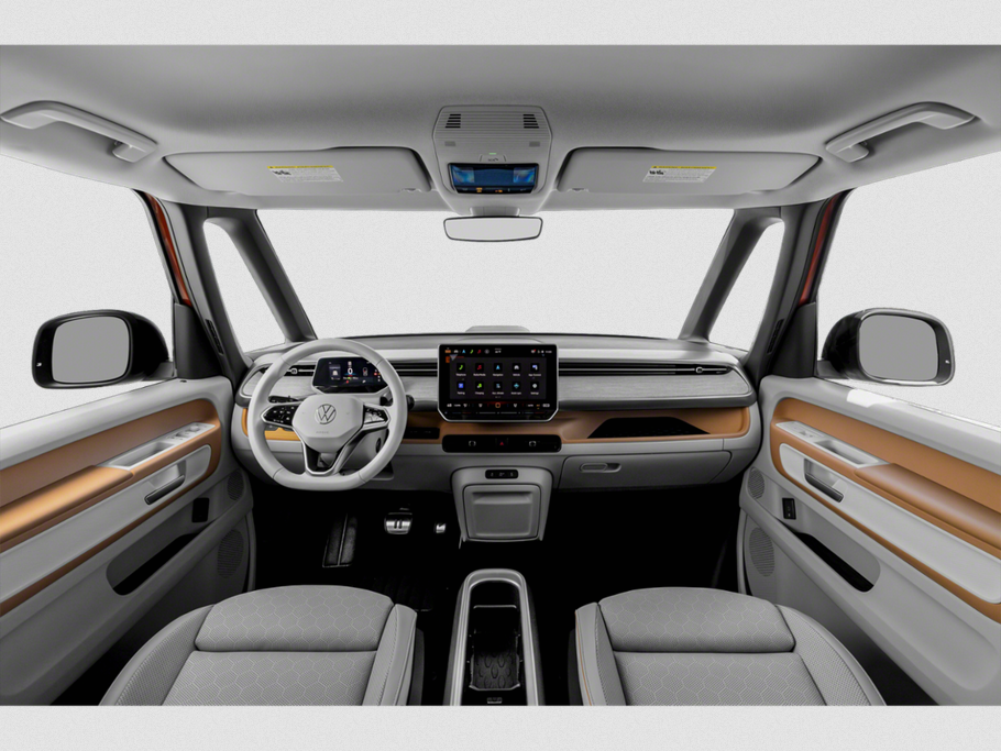 Modern dashboard with digital display and ergonomic steering wheel