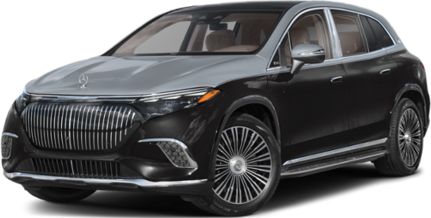 Luxury SUV front grille and aerodynamic design with LED headlights